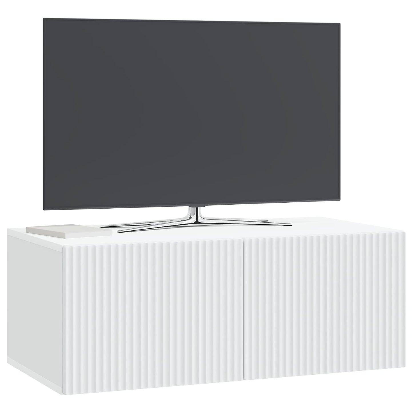 vidaXL Wall-Mounted TV Cabinet White 78.5 x 41 x 30 cm Engineered Wood 3