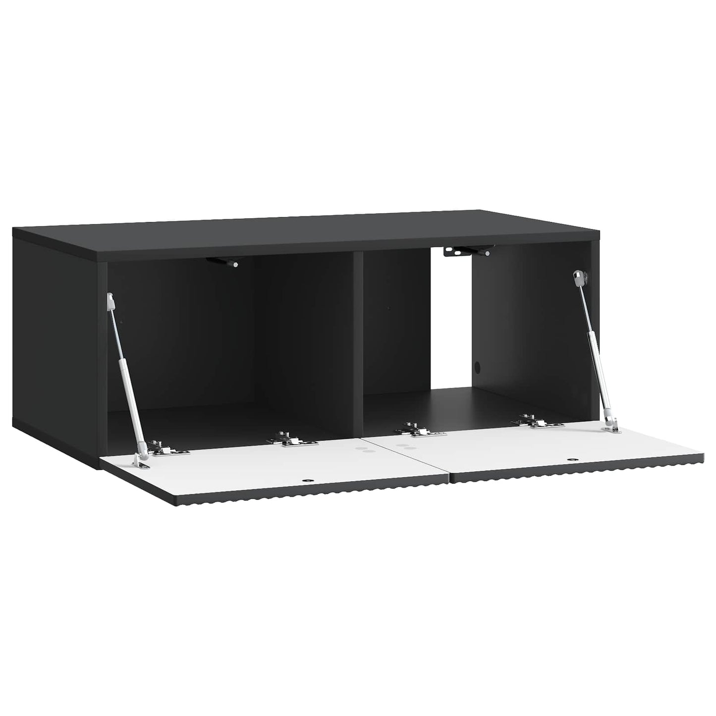 vidaXL Wall-Mounted TV Cabinet 78.5 x 41 x 30 cm Black Engineered Wood 5