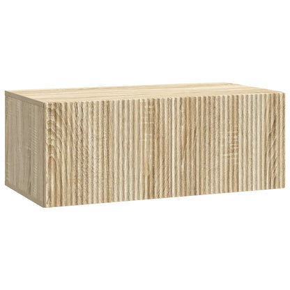vidaXL Wall-Mounted TV Cabinet 78.5 x 41 x 30 cm Sonoma Oak 2