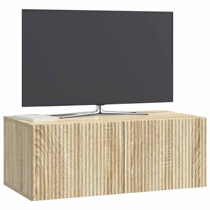 vidaXL Wall-Mounted TV Cabinet 78.5 x 41 x 30 cm Sonoma Oak 3