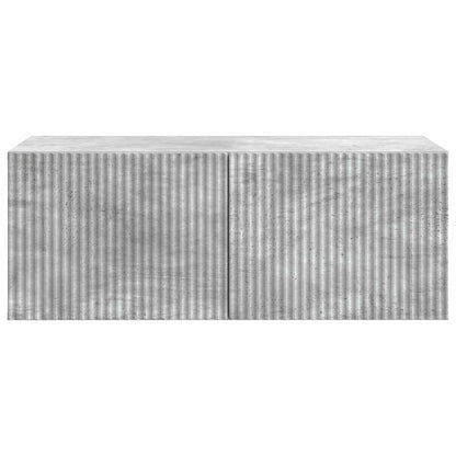 vidaXL Wall-Mounted TV Cabinet 78.5 x 41 x 30 cm Concrete Grey 6