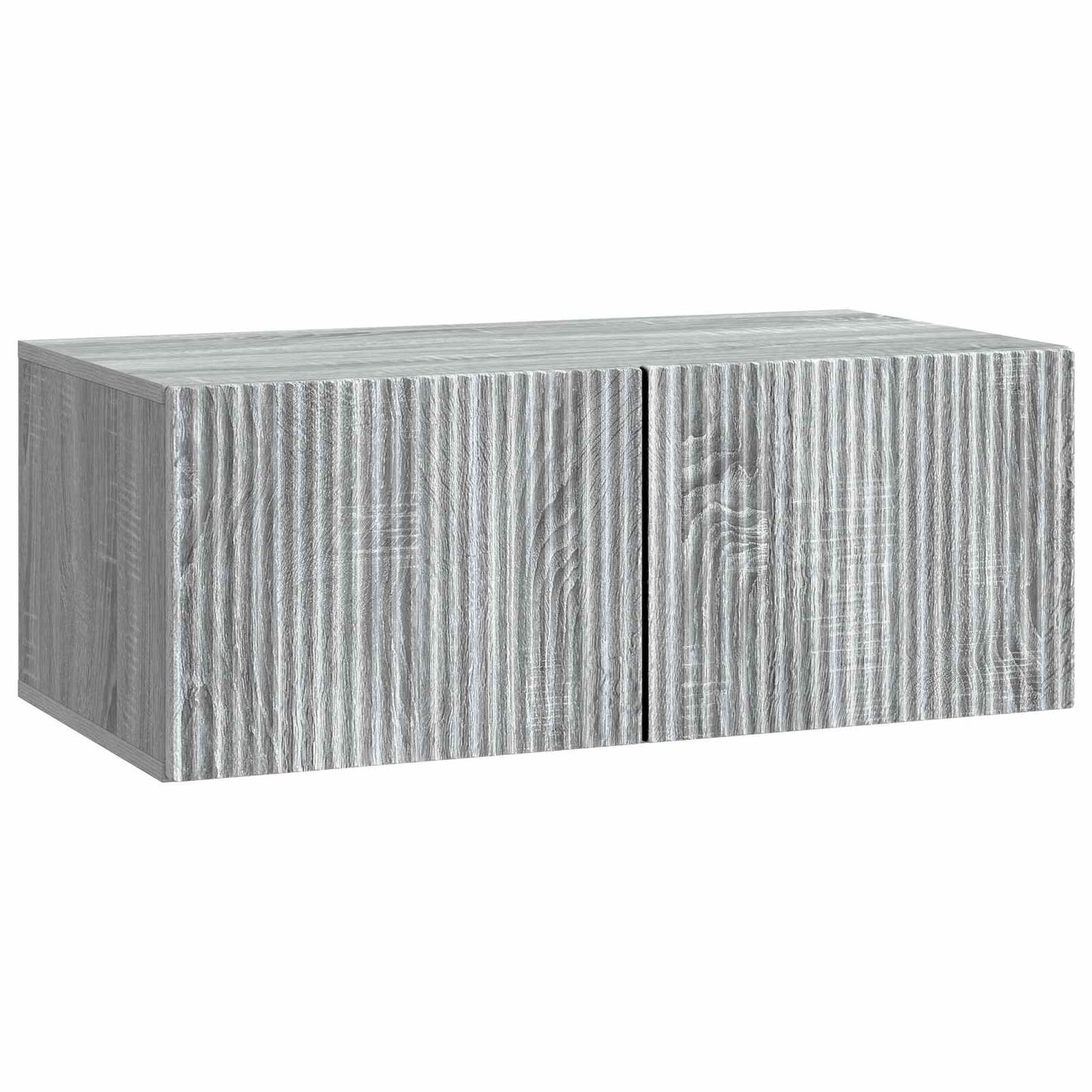 vidaXL Wall-Mounted TV Cabinet 78.5 x 41 x 30 cm Grey Sonoma 2