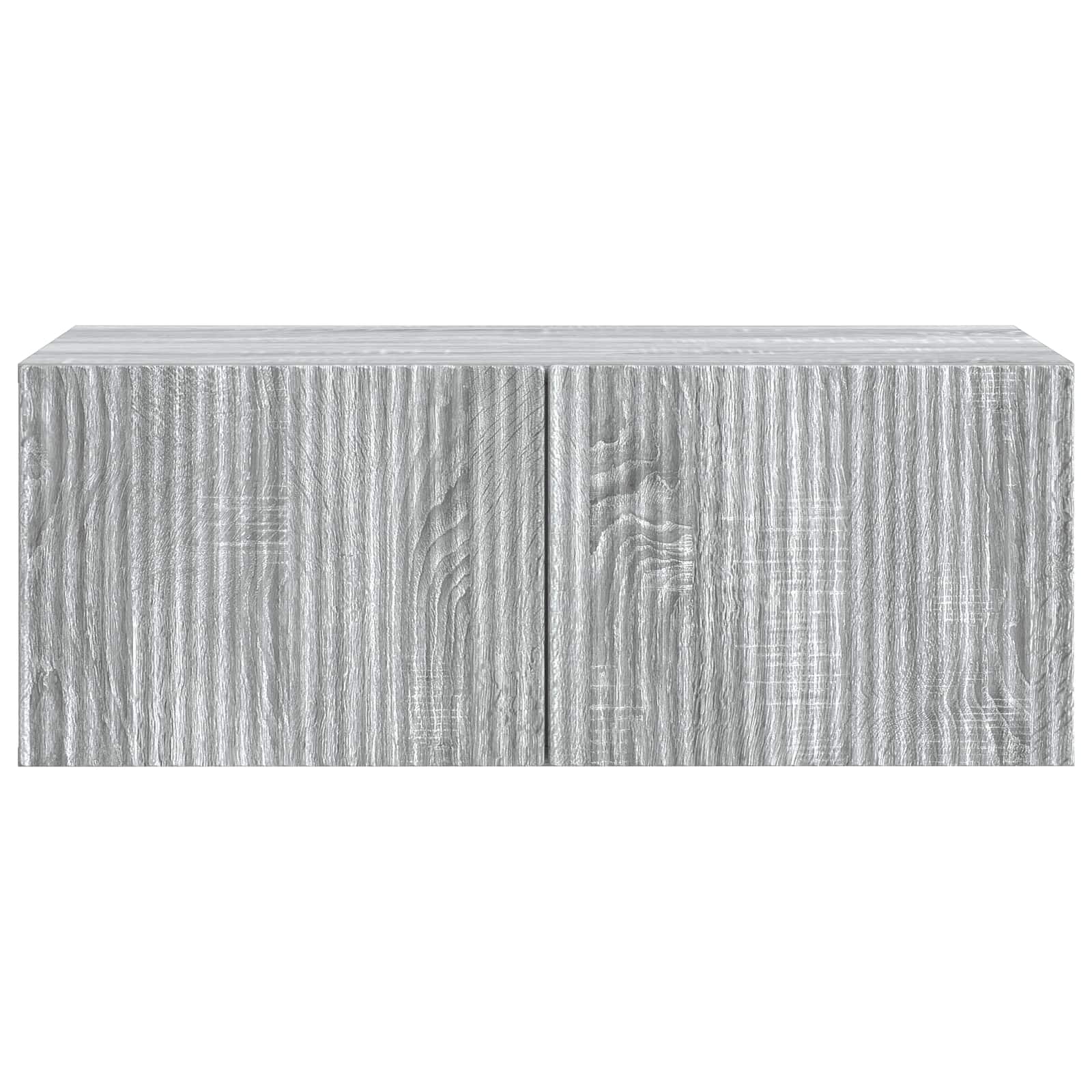 vidaXL Wall-Mounted TV Cabinet 78.5 x 41 x 30 cm Grey Sonoma 6