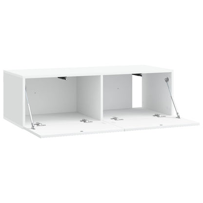 vidaXL Wall-Mounted TV Cabinet White 98 x 41 x 30 cm Engineered Wood 5