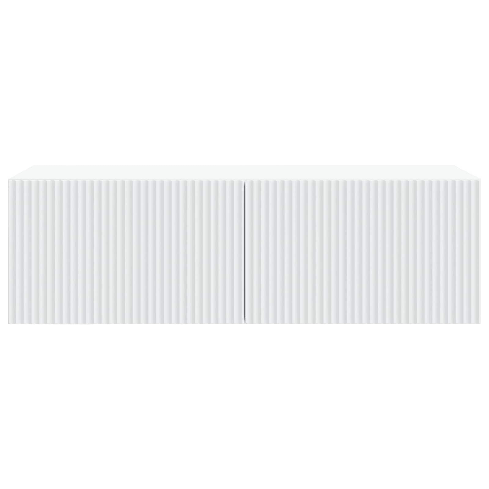 vidaXL Wall-Mounted TV Cabinet White 98 x 41 x 30 cm Engineered Wood 6