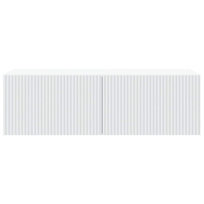 vidaXL Wall-Mounted TV Cabinet White 98 x 41 x 30 cm Engineered Wood 6