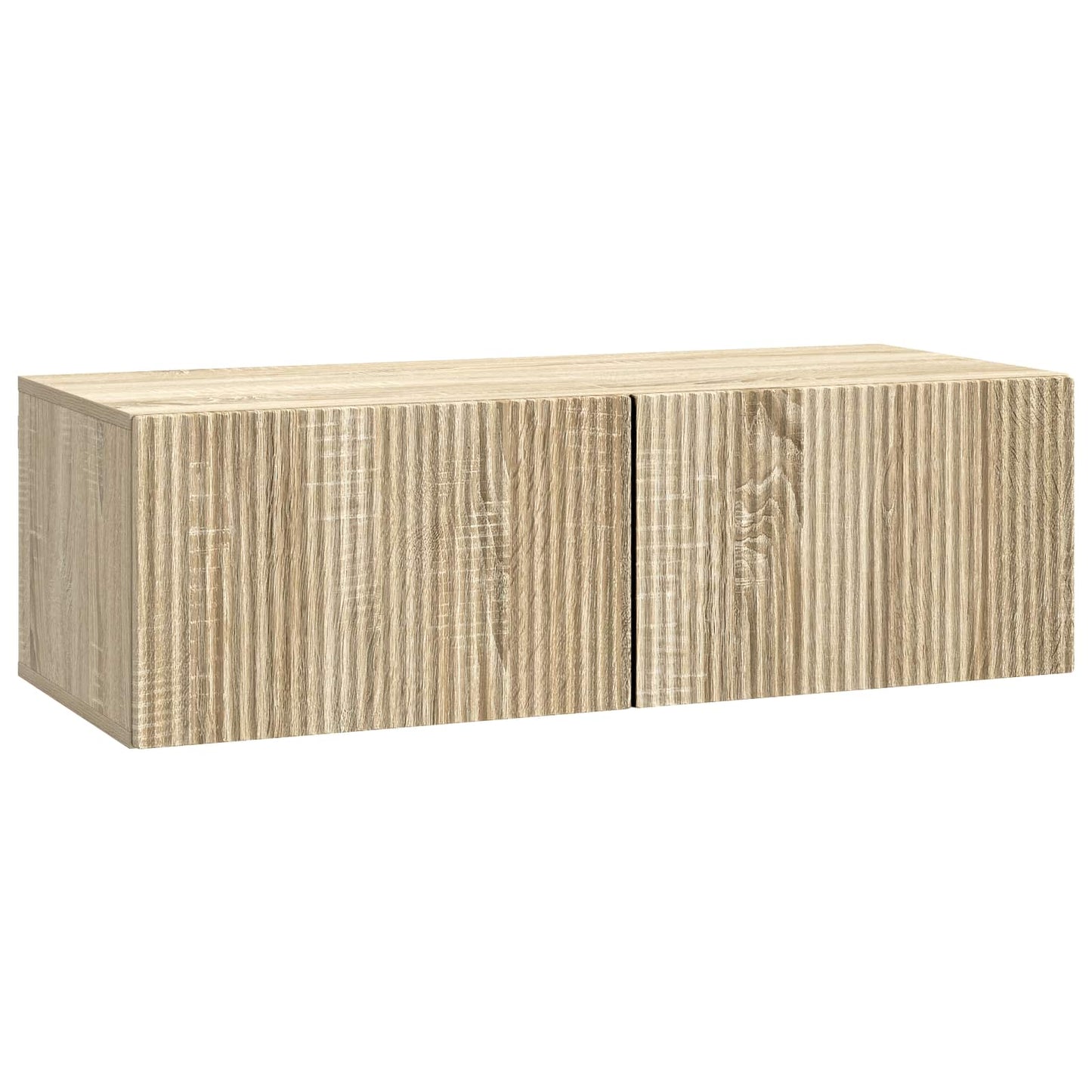 vidaXL Wall-Mounted TV Cabinet 98 x 41 x 30 cm Sonoma Oak 2