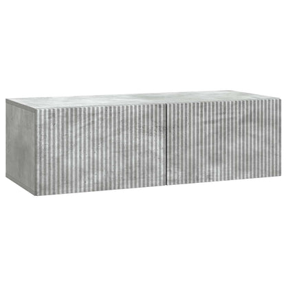 vidaXL Wall-Mounted TV Cabinet 98 x 41 x 30 cm Concrete Grey 2