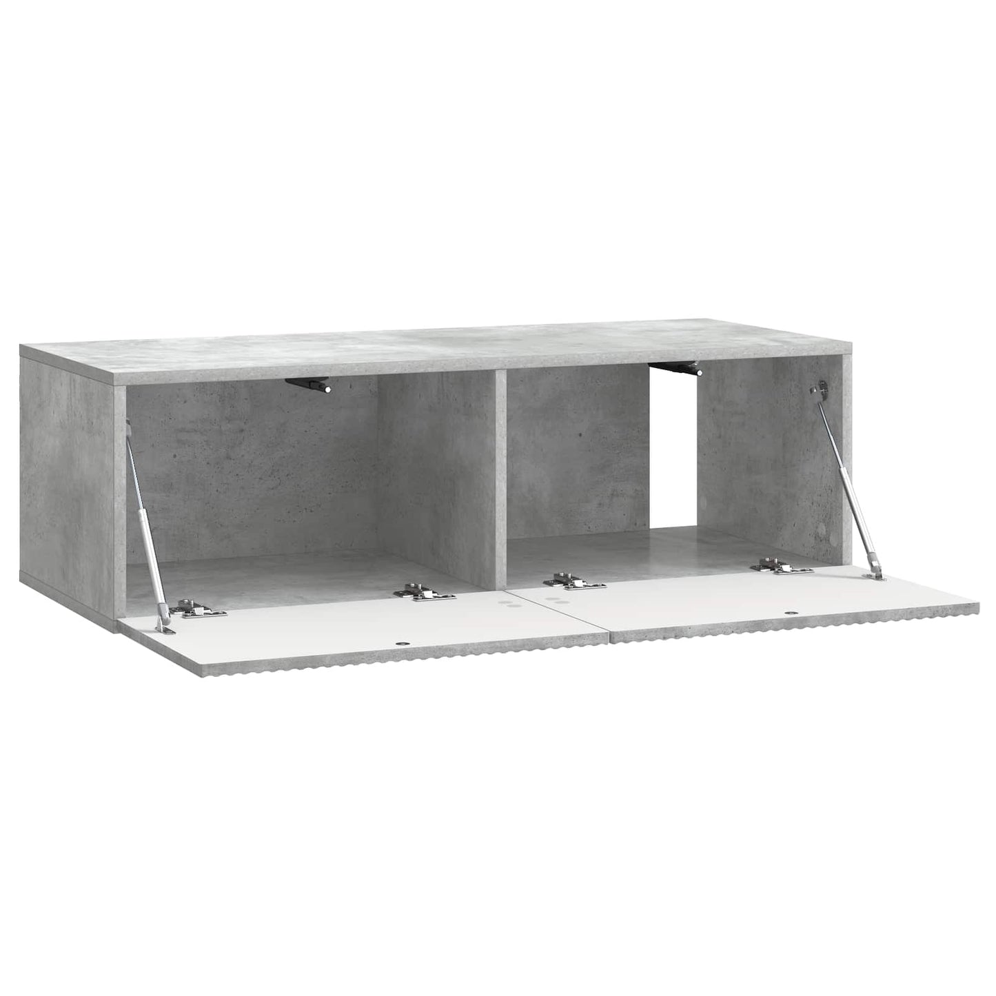 vidaXL Wall-Mounted TV Cabinet 98 x 41 x 30 cm Concrete Grey 5