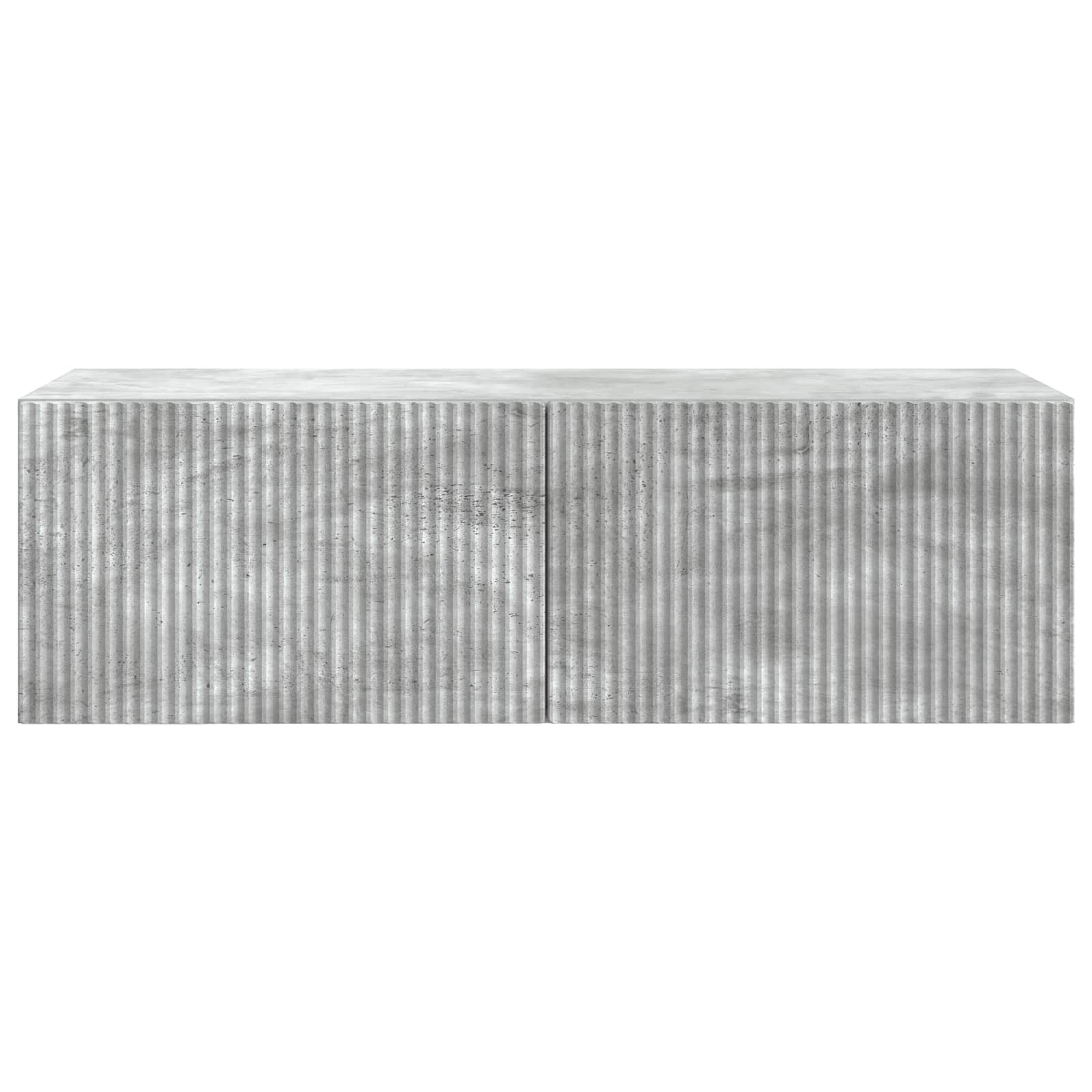 vidaXL Wall-Mounted TV Cabinet 98 x 41 x 30 cm Concrete Grey 6
