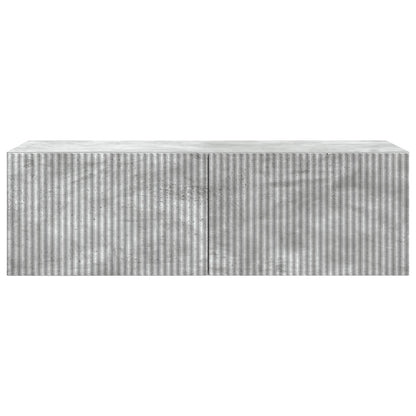 vidaXL Wall-Mounted TV Cabinet 98 x 41 x 30 cm Concrete Grey 6