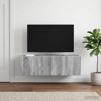 vidaXL Wall-Mounted TV Cabinet 98 x 41 x 30 cm Grey Sonoma 1