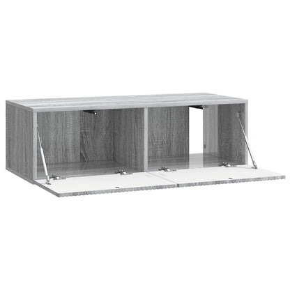 vidaXL Wall-Mounted TV Cabinet 98 x 41 x 30 cm Grey Sonoma 5