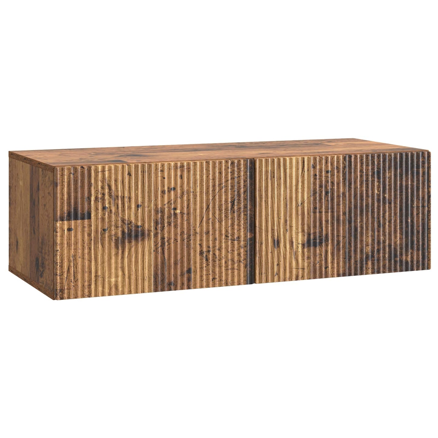 vidaXL Wall-Mounted TV Cabinet 98 x 41 x 30 cm Old Wood 2