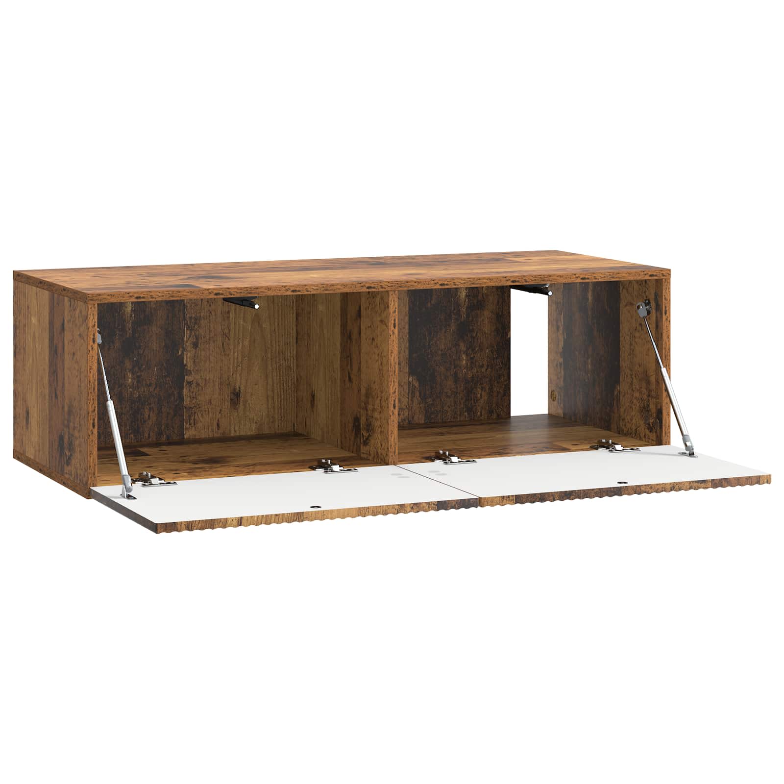 vidaXL Wall-Mounted TV Cabinet 98 x 41 x 30 cm Old Wood 5