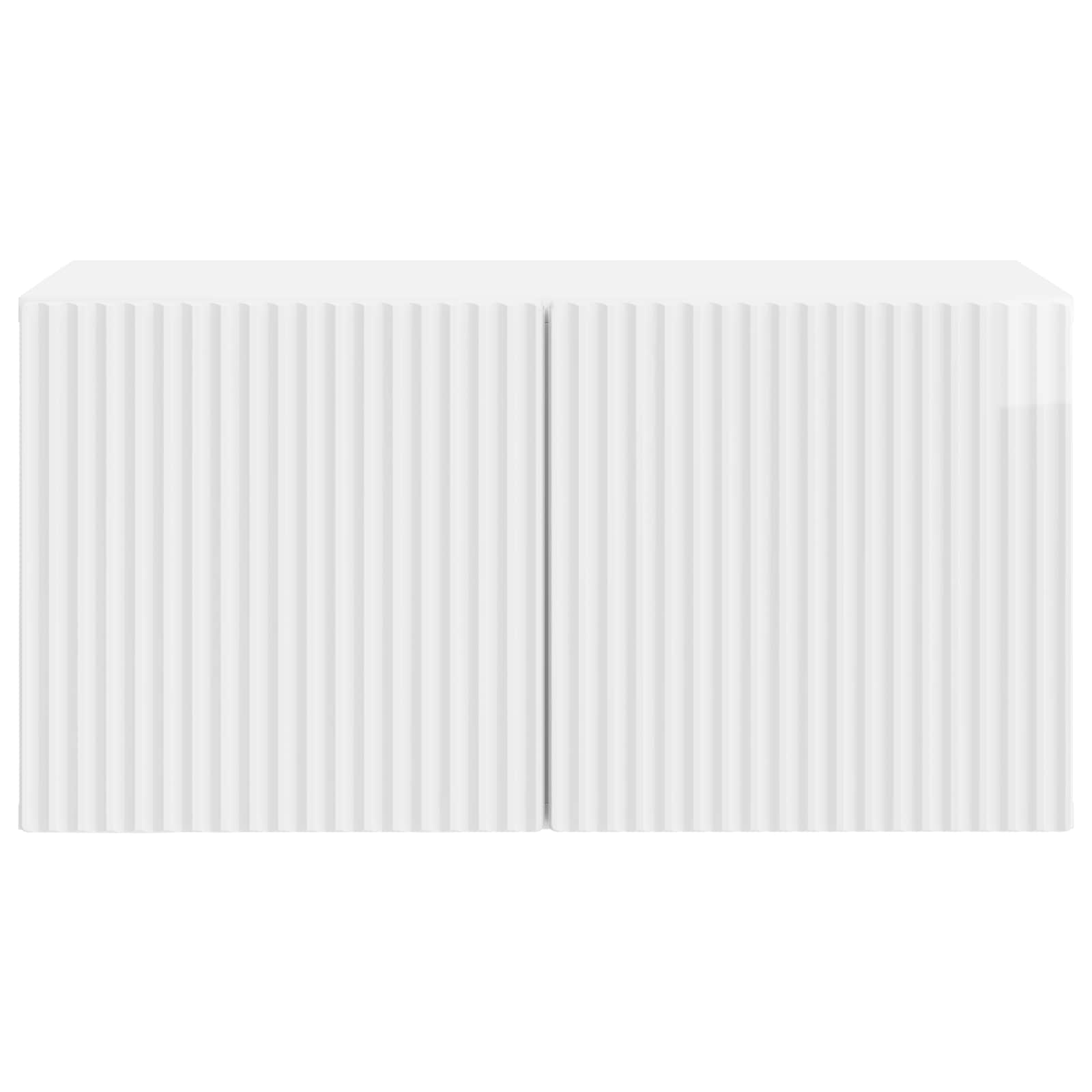 vidaXL Wall-Mounted TV Cabinet 59.5 x 31 x 30 cm High Gloss White 6