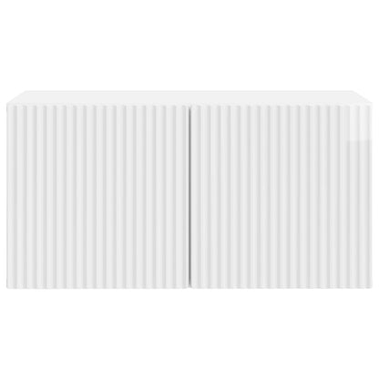 vidaXL Wall-Mounted TV Cabinet 59.5 x 31 x 30 cm High Gloss White 6