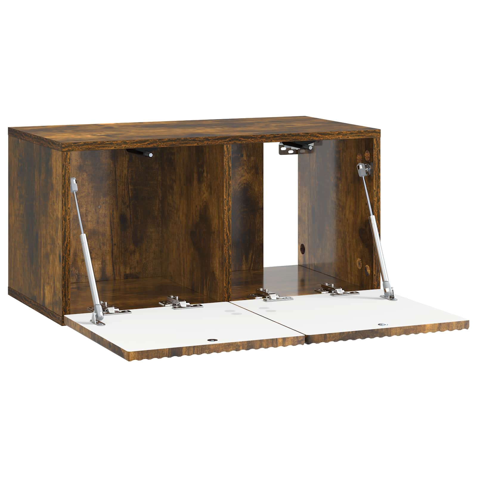 vidaXL Wall-Mounted TV Cabinet 59.5 x 31 x 30 cm Smoked Oak 5
