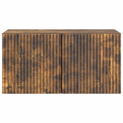 vidaXL Wall-Mounted TV Cabinet 59.5 x 31 x 30 cm Smoked Oak 6
