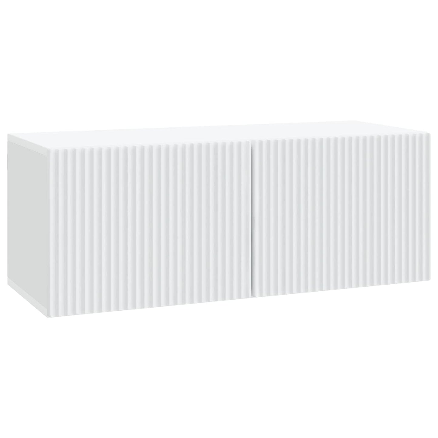 vidaXL Wall-Mounted TV Cabinet White 78.5 x 31 x 30 cm Engineered Wood 2