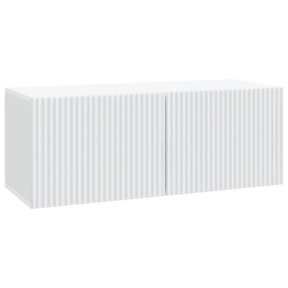 vidaXL Wall-Mounted TV Cabinet White 78.5 x 31 x 30 cm Engineered Wood 2