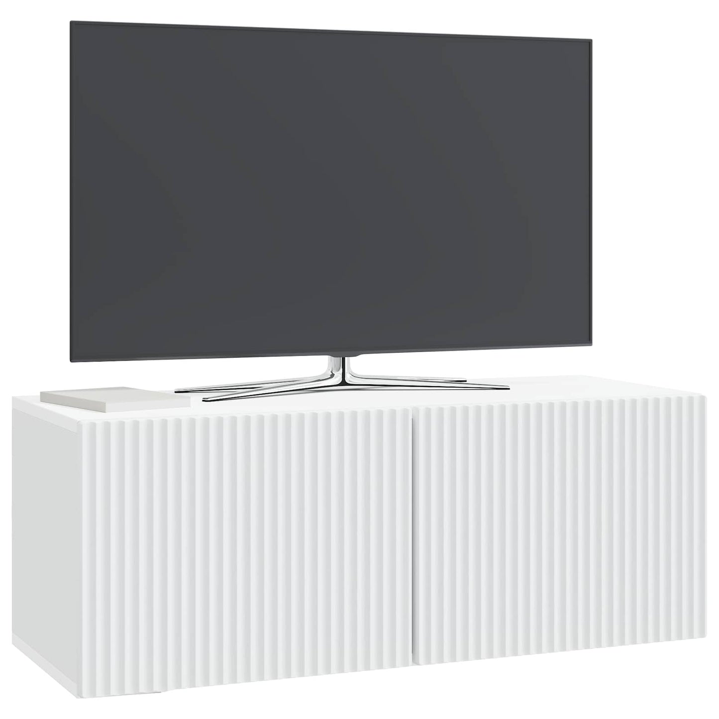 vidaXL Wall-Mounted TV Cabinet White 78.5 x 31 x 30 cm Engineered Wood 3