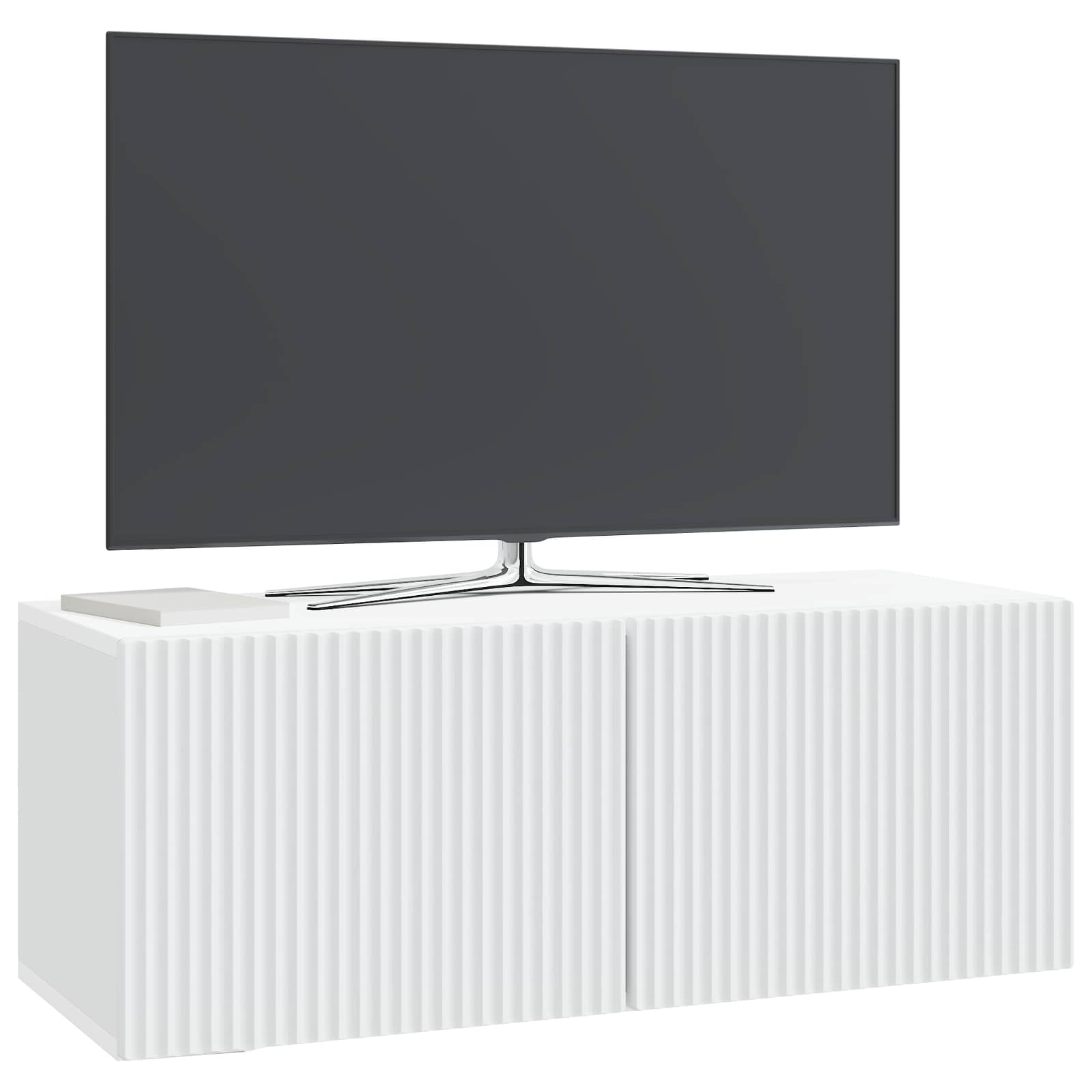 vidaXL Wall-Mounted TV Cabinet White 78.5 x 31 x 30 cm Engineered Wood 3