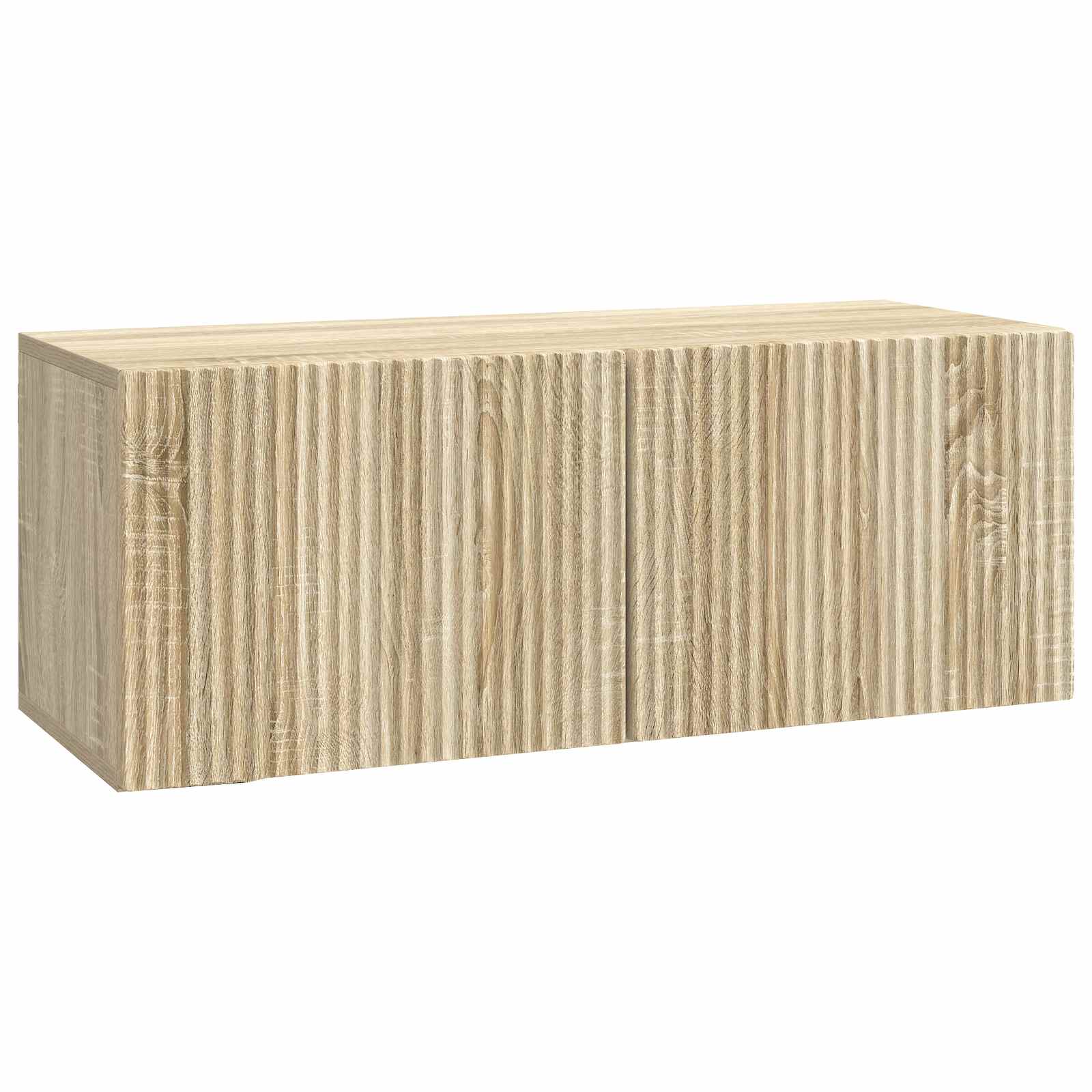 vidaXL Wall-Mounted TV Cabinet 78.5 x 31 x 30 cm Sonoma Oak 2