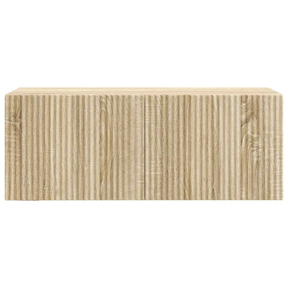 vidaXL Wall-Mounted TV Cabinet 78.5 x 31 x 30 cm Sonoma Oak 6