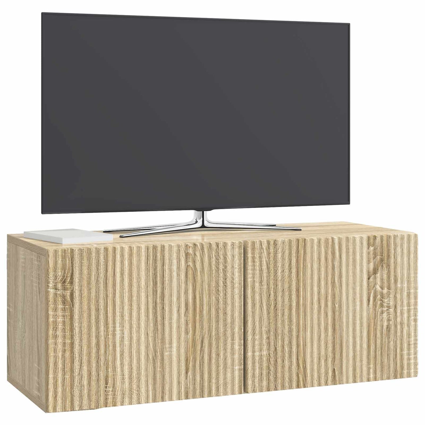 vidaXL Wall-Mounted TV Cabinet 78.5 x 31 x 30 cm Sonoma Oak 3