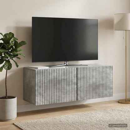 vidaXL Wall-Mounted TV Cabinet 78.5 x 31 x 30 cm Concrete Grey 1