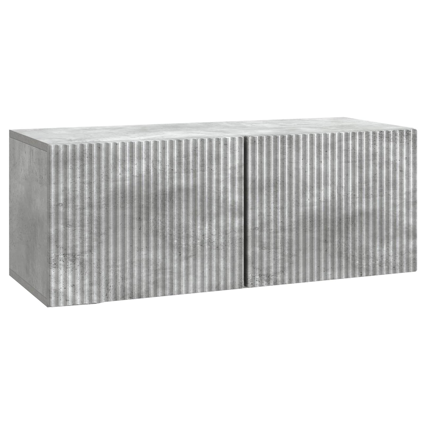 vidaXL Wall-Mounted TV Cabinet 78.5 x 31 x 30 cm Concrete Grey 2