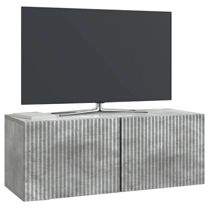 vidaXL Wall-Mounted TV Cabinet 78.5 x 31 x 30 cm Concrete Grey 3