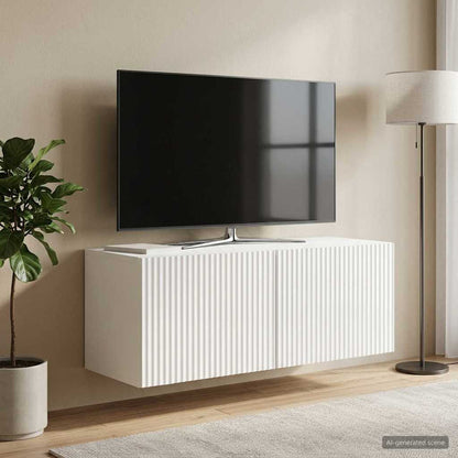 vidaXL Wall-Mounted TV Cabinet 78.5 x 31 x 30 cm High Gloss White 4