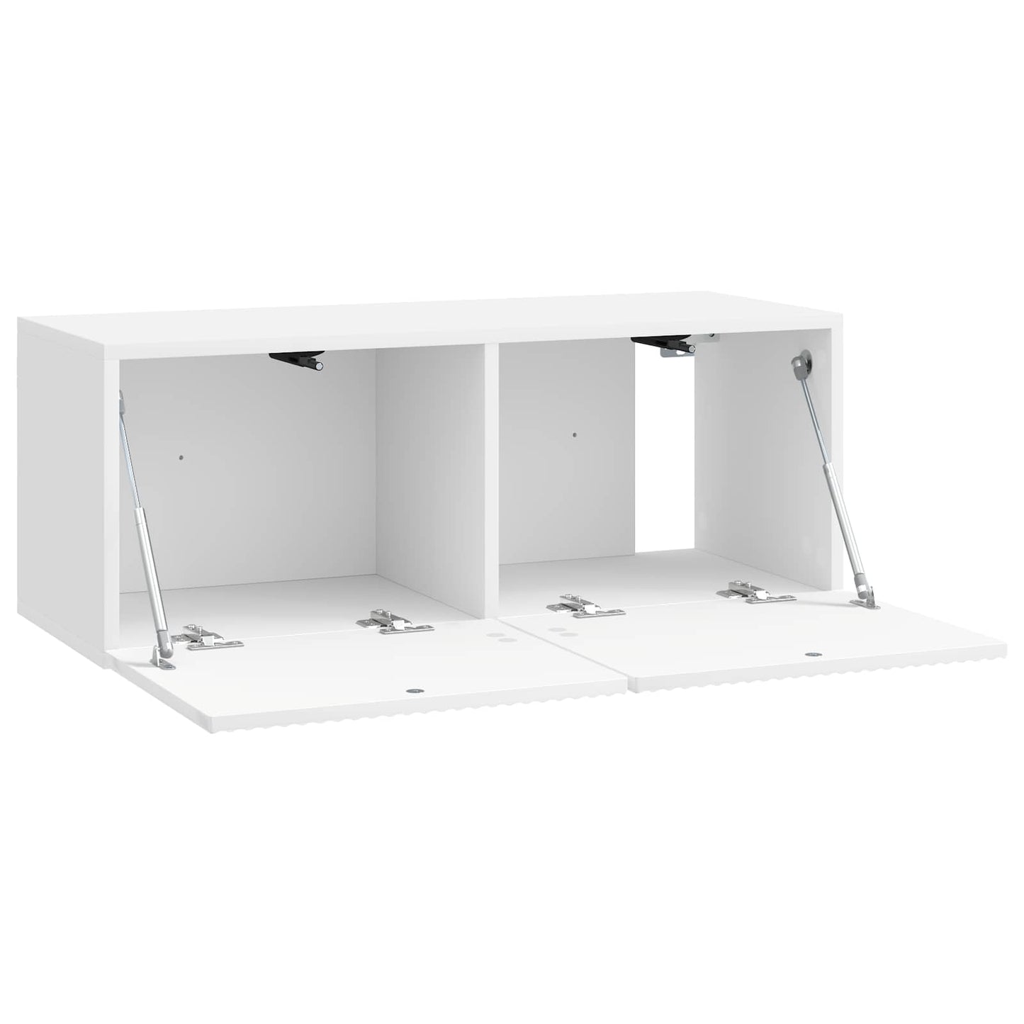 vidaXL Wall-Mounted TV Cabinet 78.5 x 31 x 30 cm High Gloss White 5
