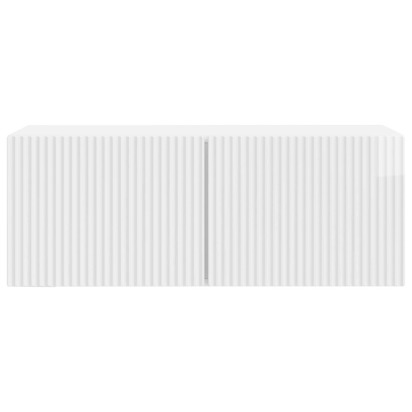 vidaXL Wall-Mounted TV Cabinet 78.5 x 31 x 30 cm High Gloss White 6