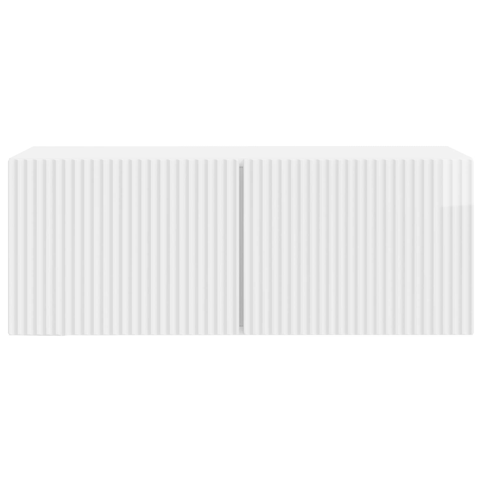 vidaXL Wall-Mounted TV Cabinet 78.5 x 31 x 30 cm High Gloss White 6