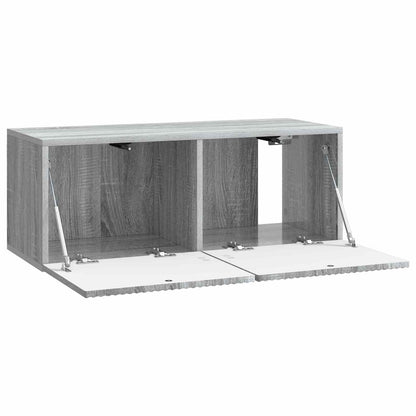 vidaXL Wall-Mounted TV Cabinet 78.5 x 31 x 30 cm Grey Sonoma 5