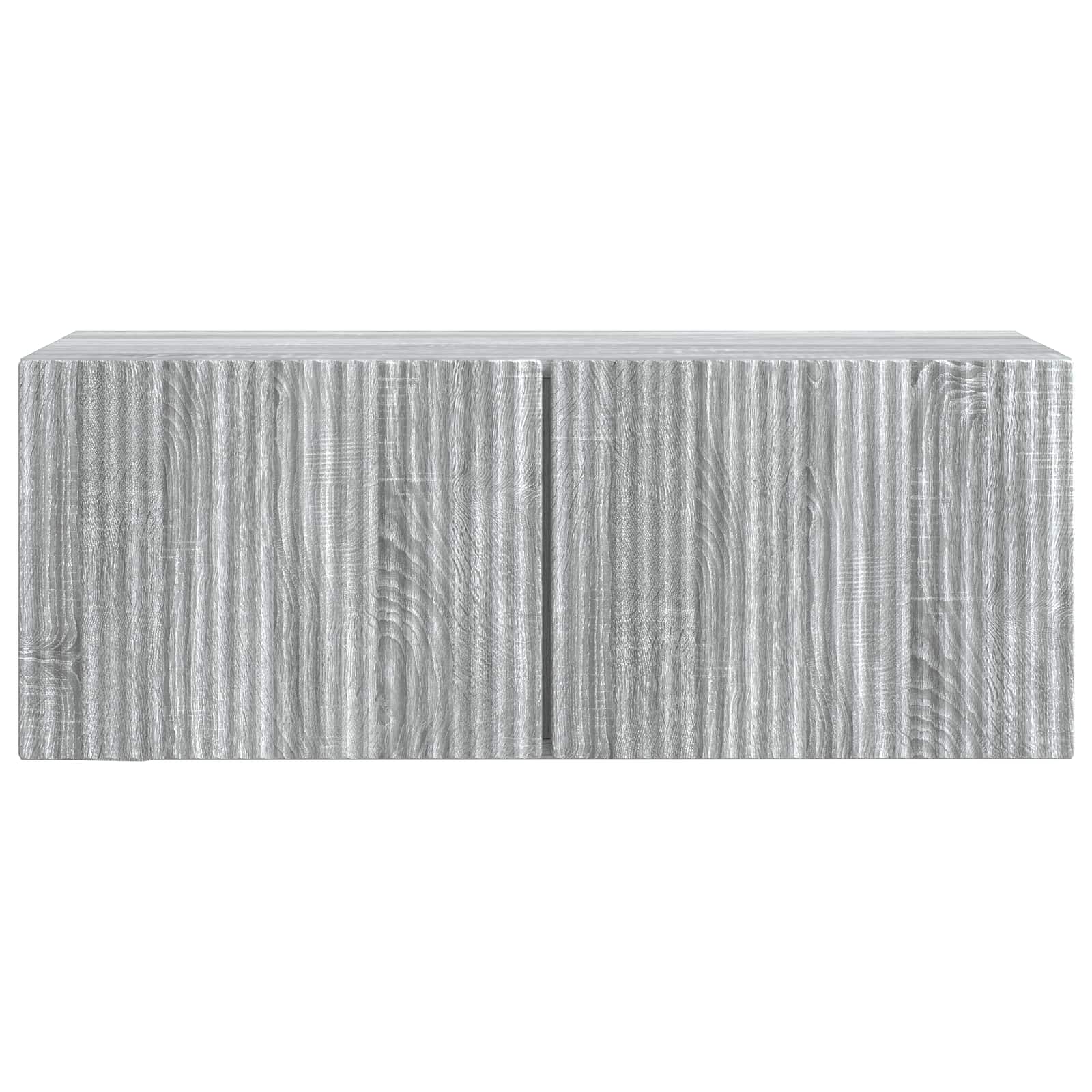 vidaXL Wall-Mounted TV Cabinet 78.5 x 31 x 30 cm Grey Sonoma 6