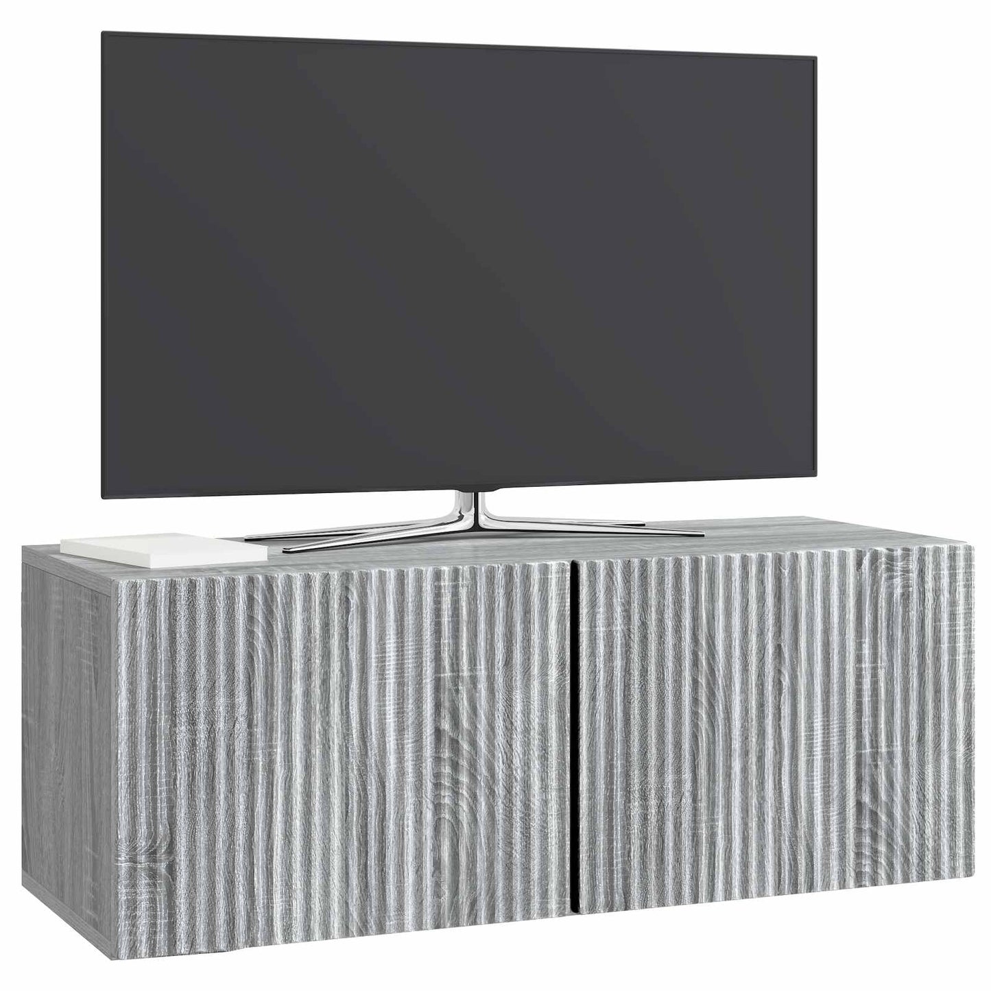 vidaXL Wall-Mounted TV Cabinet 78.5 x 31 x 30 cm Grey Sonoma 3