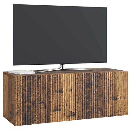 vidaXL Wall-Mounted TV Cabinet 78.5 x 31 x 30 cm Old Wood 3