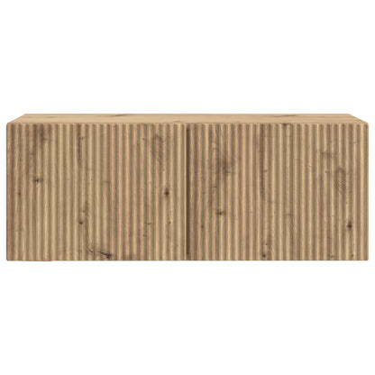vidaXL Wall-Mounted TV Cabinet 78.5 x 31 x 30 cm Artisan Oak 6