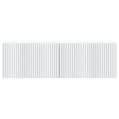 vidaXL Wall-Mounted TV Cabinet White 98 x 31 x 30 cm Engineered Wood 6