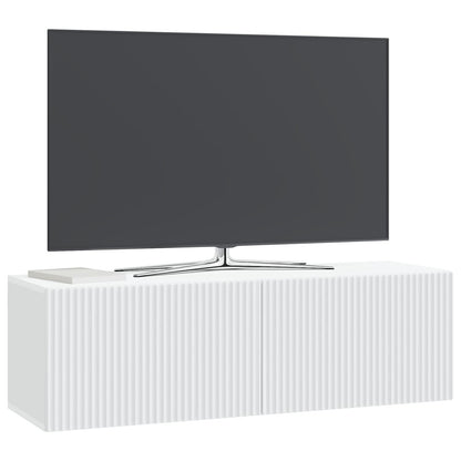 vidaXL Wall-Mounted TV Cabinet White 98 x 31 x 30 cm Engineered Wood 3