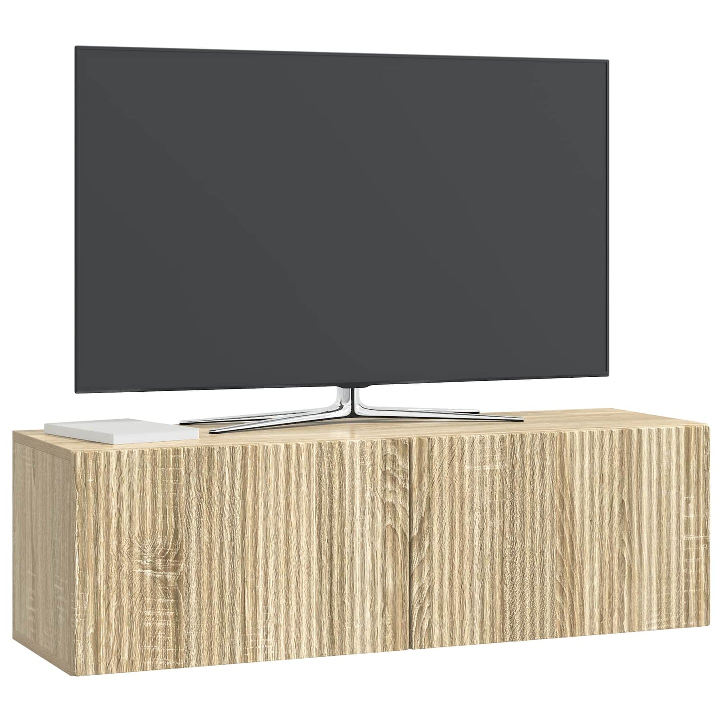 vidaXL Wall-Mounted TV Cabinet 98 x 31 x 30 cm Sonoma Oak 3