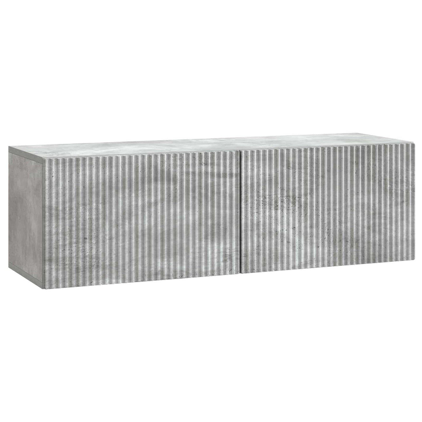 vidaXL Wall-Mounted TV Cabinet 98 x 31 x 30 cm Concrete Grey 2