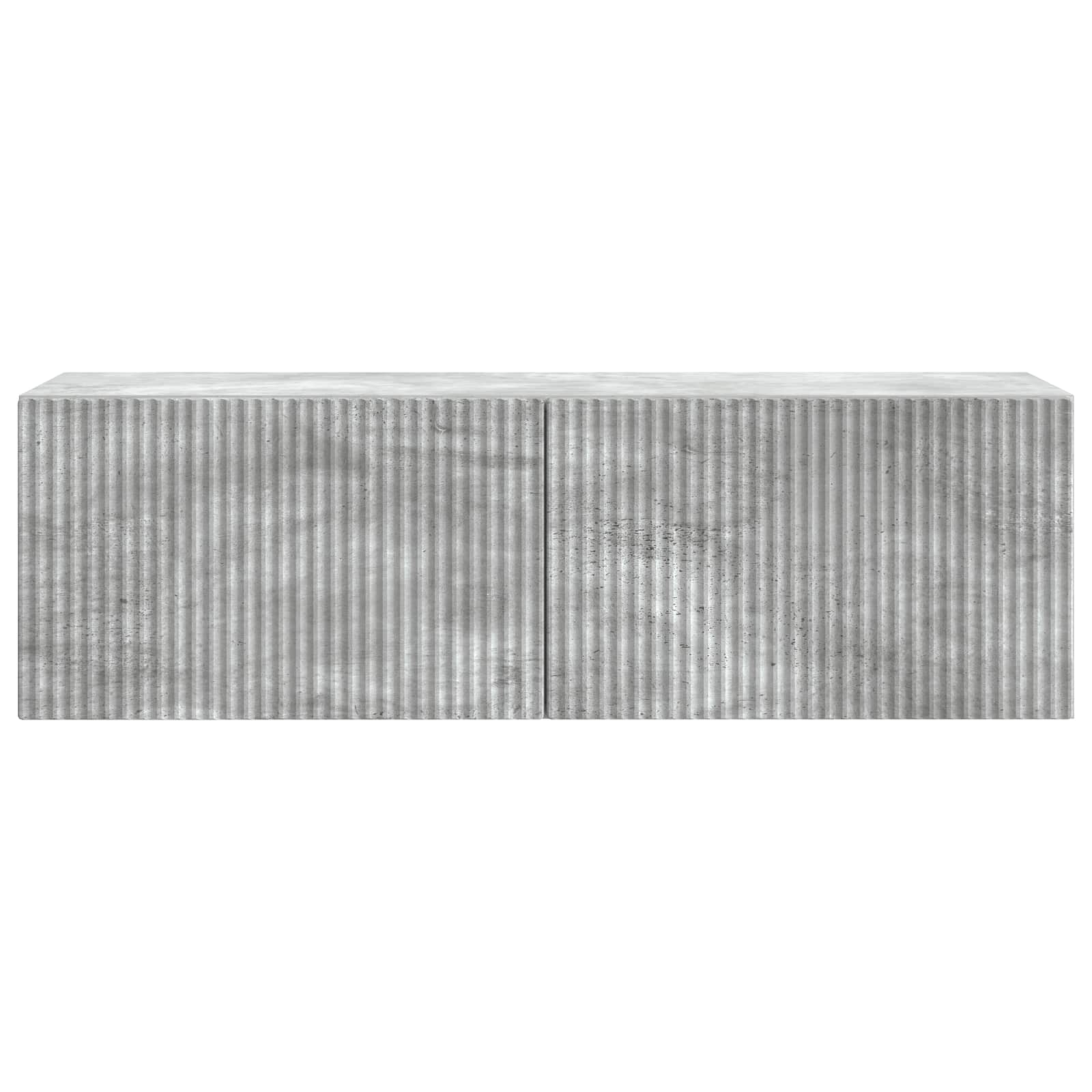 vidaXL Wall-Mounted TV Cabinet 98 x 31 x 30 cm Concrete Grey 6