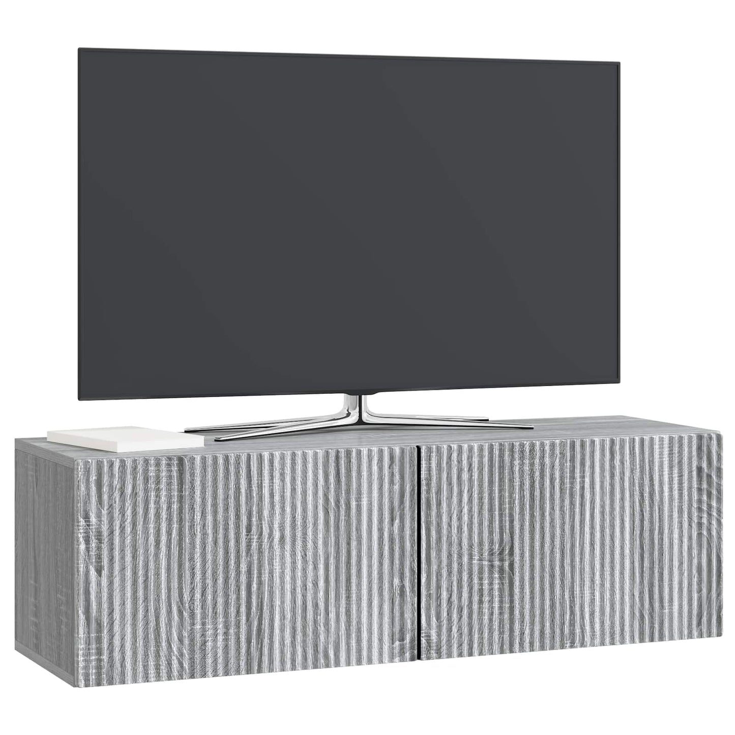 vidaXL Wall-Mounted TV Cabinet 98 x 31 x 30 cm Grey Sonoma 3