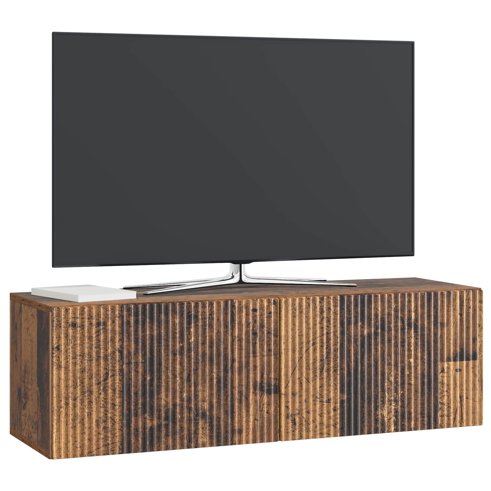 vidaXL Wall-Mounted TV Cabinet 98 x 31 x 30 cm Old Wood 3