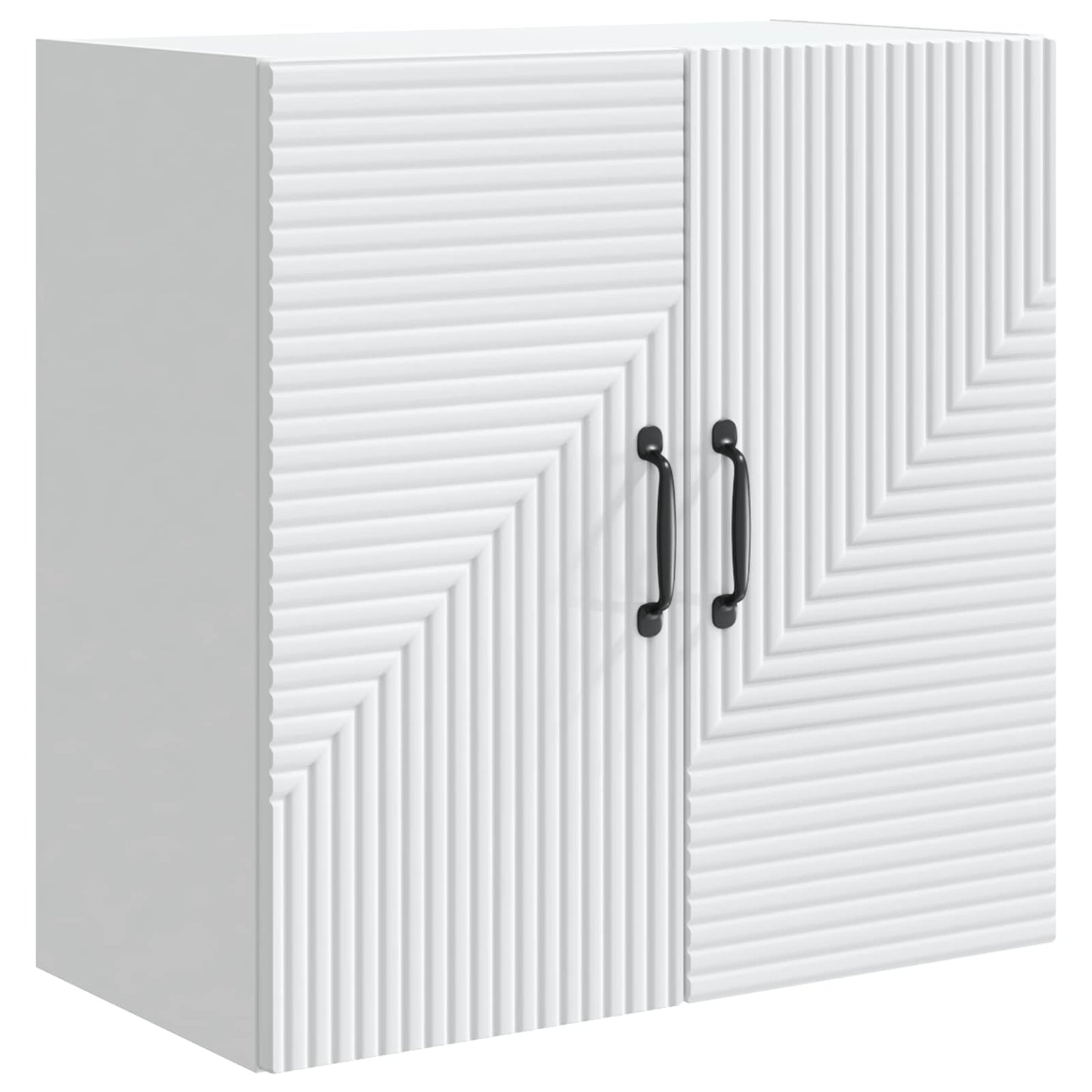 vidaXL Wall-Mounted Cabinet White 59 x 31 x 60 cm Engineered Wood 2